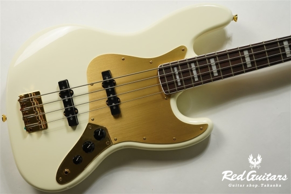 40th Anniversary Jazz Bass Gold Edition - Olympic White
